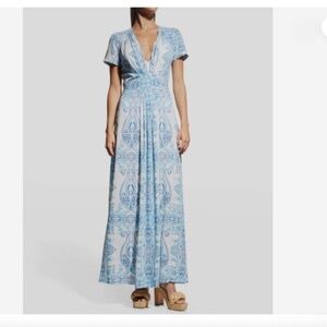 Melissa Odabash - Petunia paisley-print Voile Maxi Dress, Size L